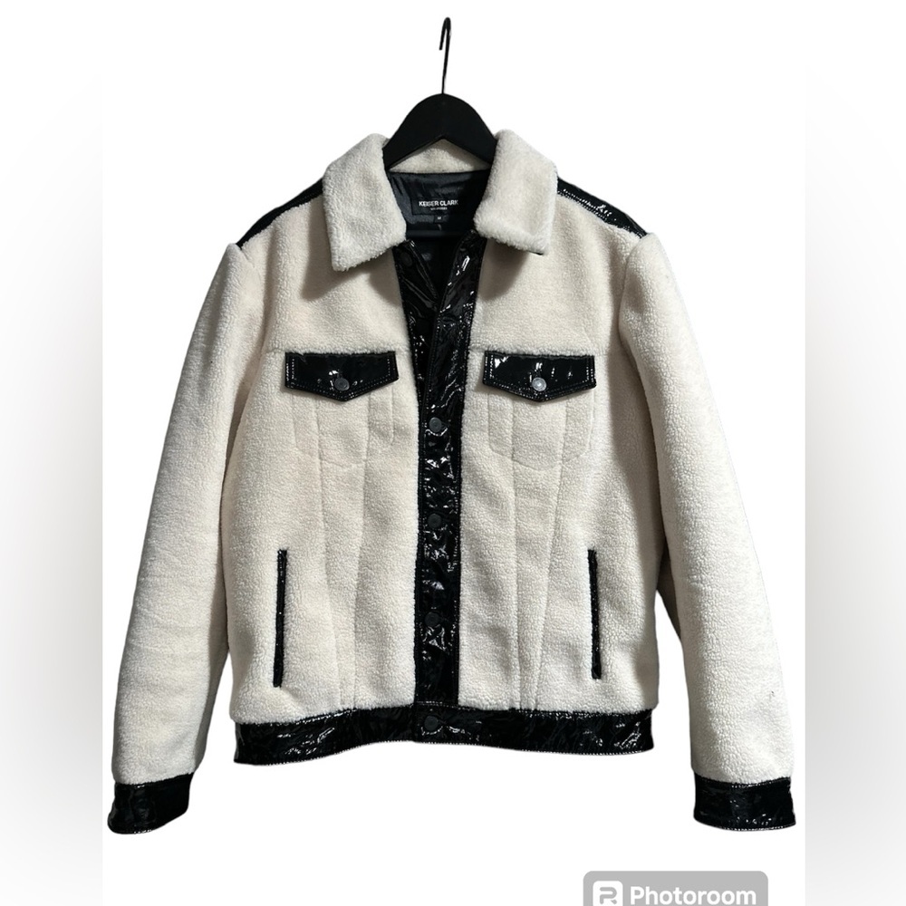 Keiser Clark Los Angeles‎ Sherpa Vinyl Trim Jacket/Unisex
